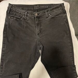 Silver Jeans Faded and Distressed Black Denim